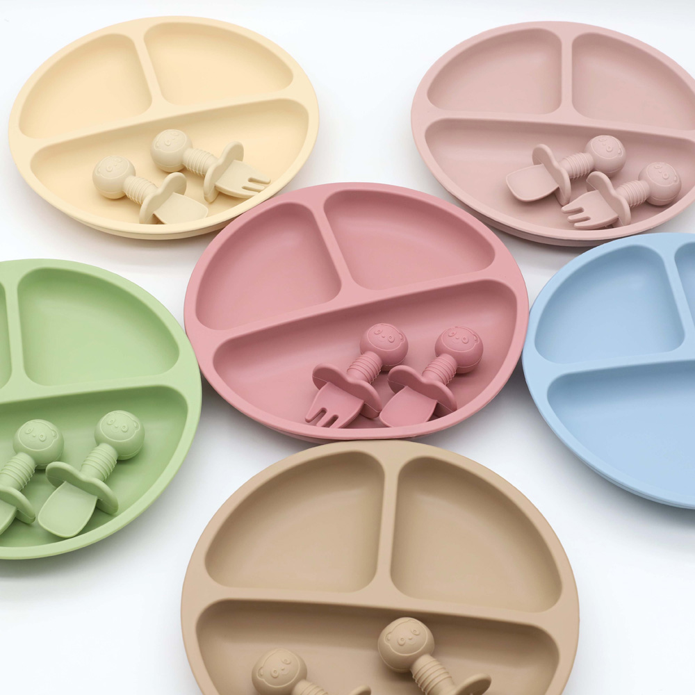 3-teiliges Baby-Silikon-Geschi – Baby Food Menu Bewertung und Preis