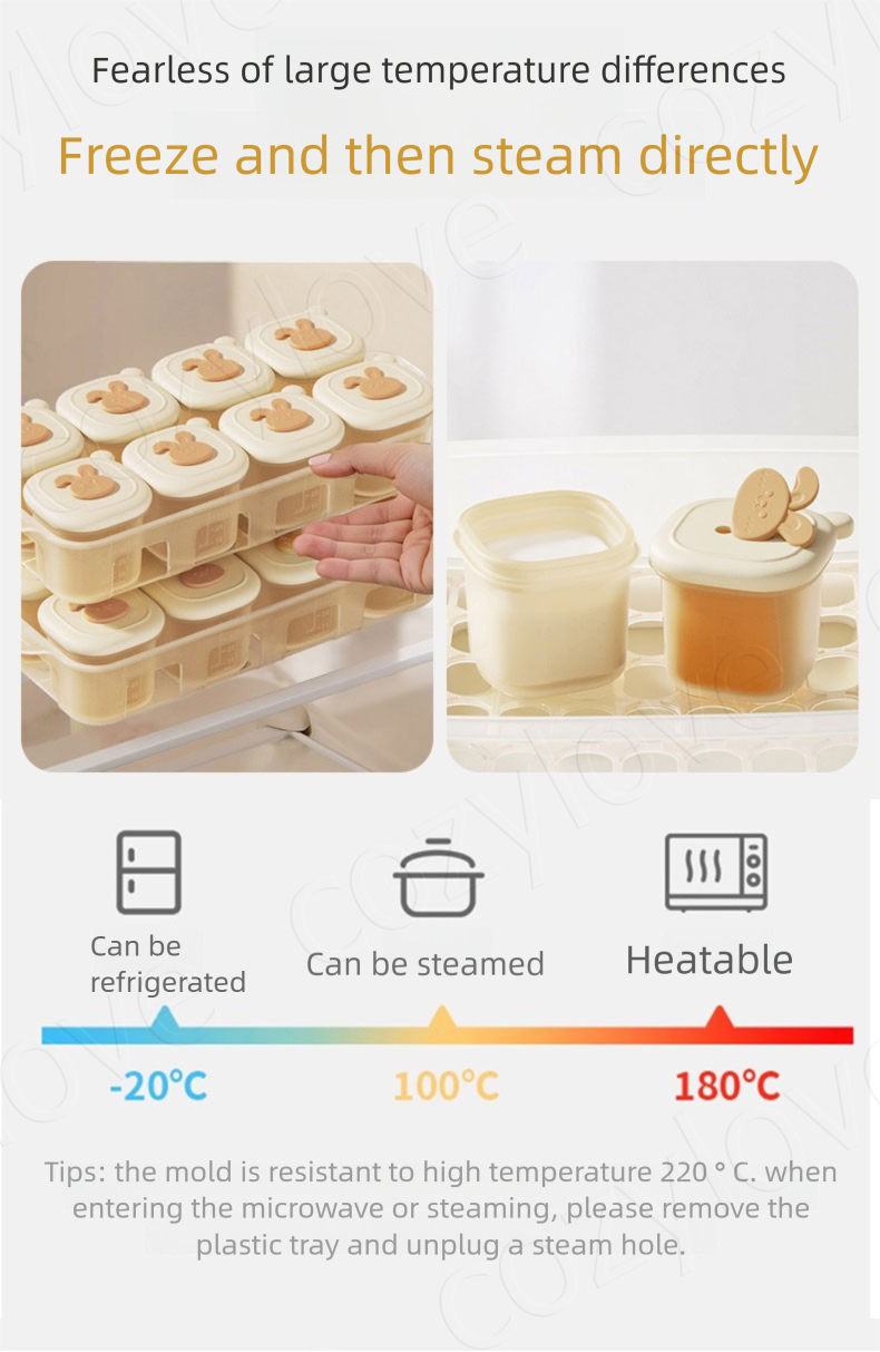 Tragbare Babykost-Gefrierbehäl – Baby Food Jars With Lids Bewertung und Preis